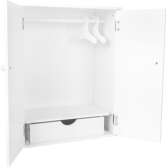 small foot Wardrobe for Dolls White