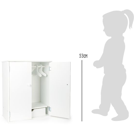 small foot Wardrobe for Dolls White