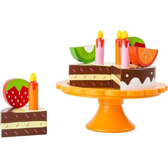 small foot Wooden Birthday Fruit Cake