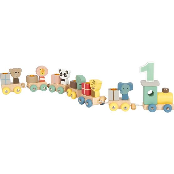 small foot Wooden Birthday Train with Animals