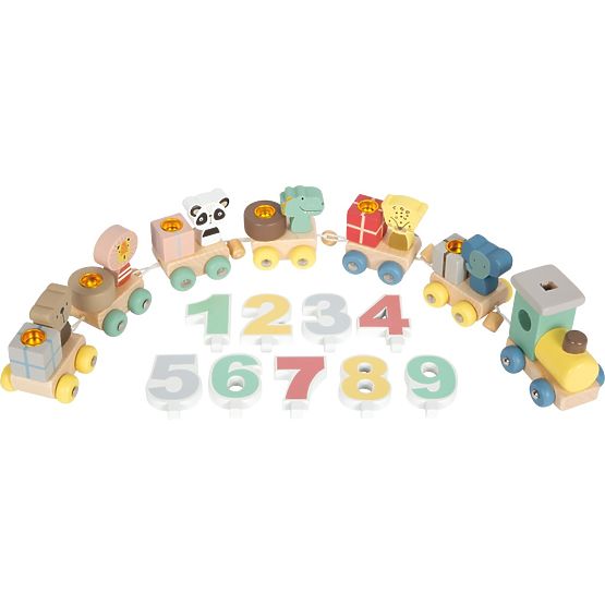 small foot Wooden Birthday Train with Animals
