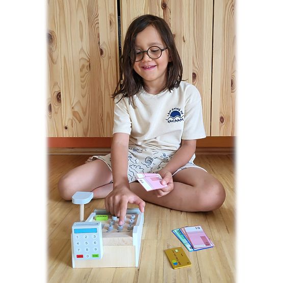Small Foot Wooden cash register white