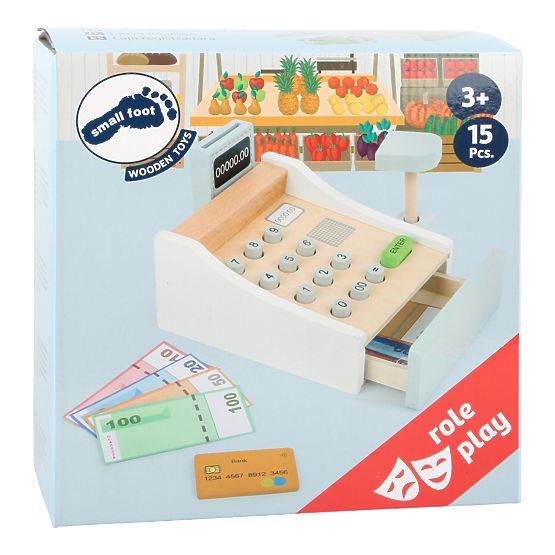 Small Foot Wooden cash register white