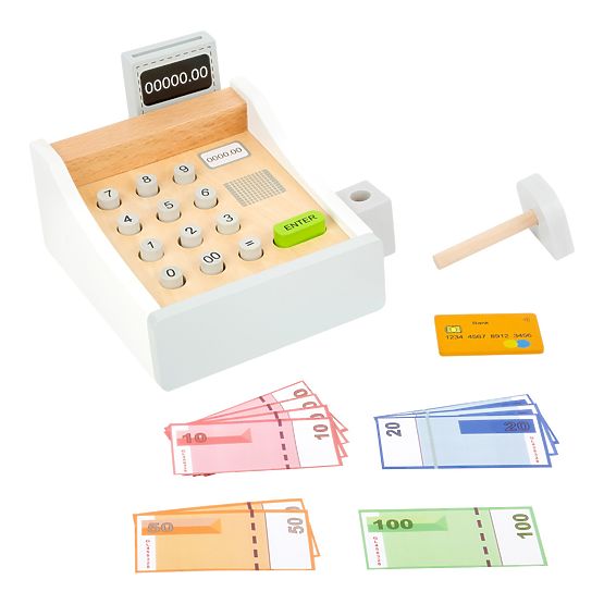 Small Foot Wooden cash register white