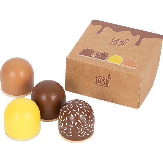 small foot Wooden Chocolate Pralines Fresh