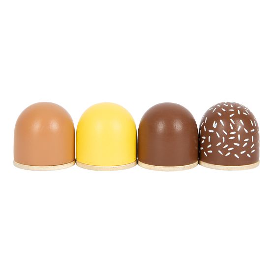 small foot Wooden Chocolate Pralines Fresh