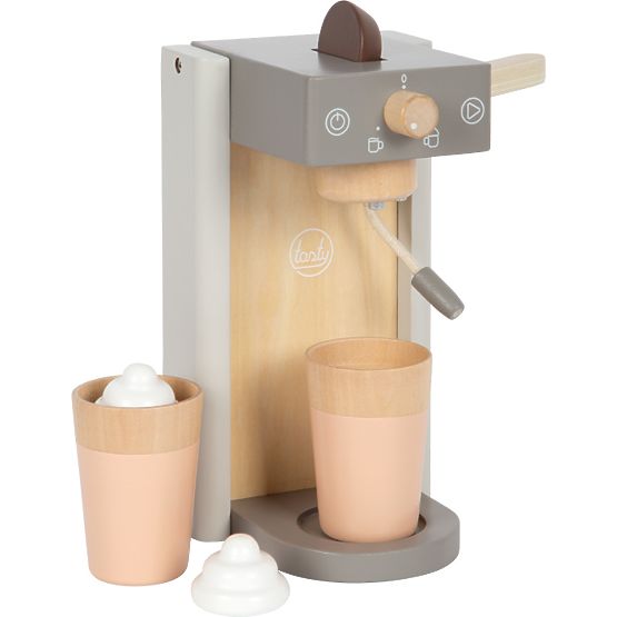 small foot Wooden Coffee Maker with Accessories Tasty Gray