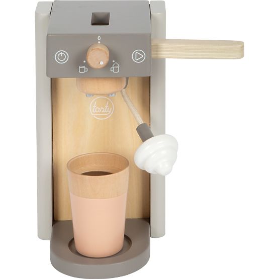 small foot Wooden Coffee Maker with Accessories Tasty Gray