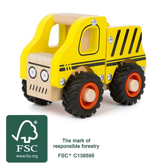 small foot Wooden Construction Vehicle