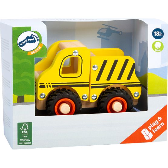 small foot Wooden Construction Vehicle