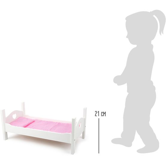 small foot Wooden Cradle White
