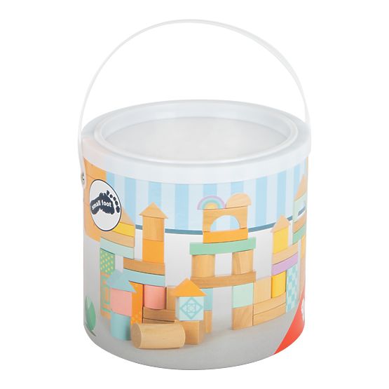 Small Foot Wooden cubes pastel 50 pcs