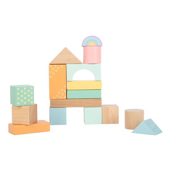 Small Foot Wooden cubes pastel 50 pcs