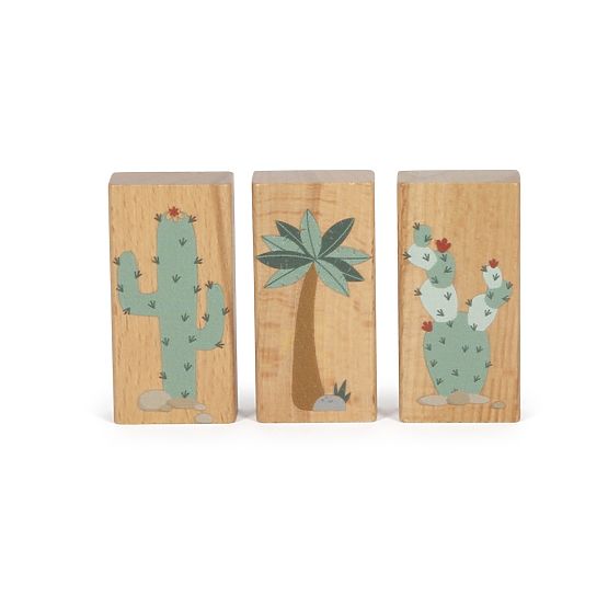 Small Foot Wooden Dino Blocks