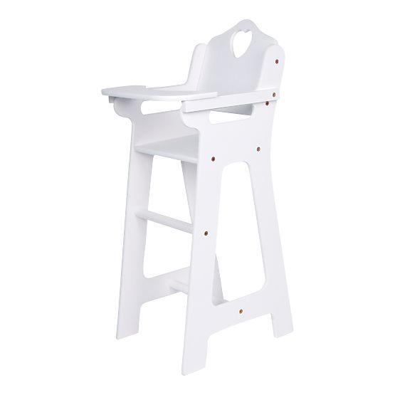 small foot Wooden Doll Chair White