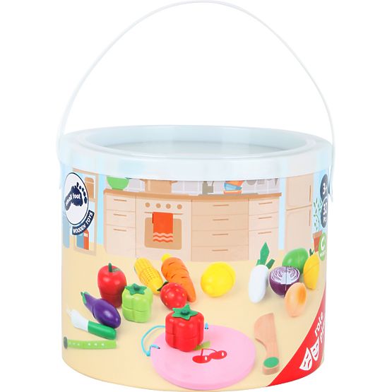 small foot Wooden Fruit and Vegetable Set - Damaged Packaging
