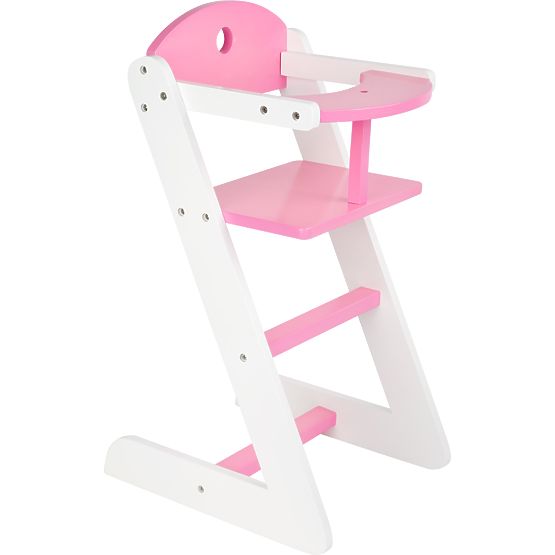 small foot Wooden High Chair for Dolls Dream