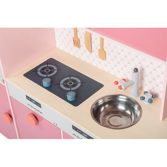 small foot Wooden Kitchen Gourmet Pink