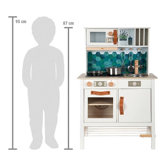 small foot Wooden Kitchen Tasty White