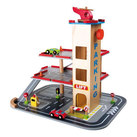 small foot Wooden Parking Garage Rapid Descent