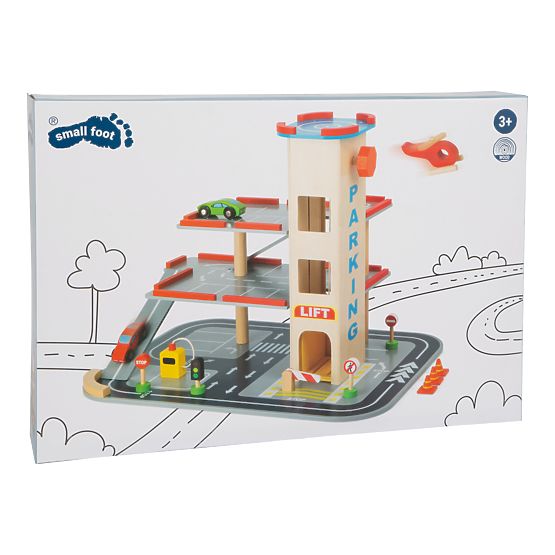 small foot Wooden Parking Garage Rapid Descent