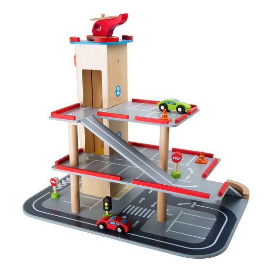small foot Wooden Parking Garage Rapid Descent
