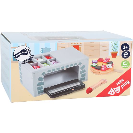 small foot Wooden Pizza Oven with Accessories