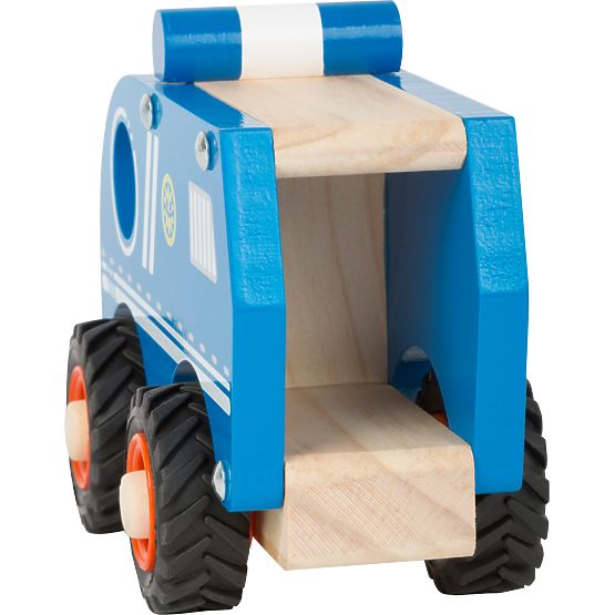 small foot Wooden Police Car