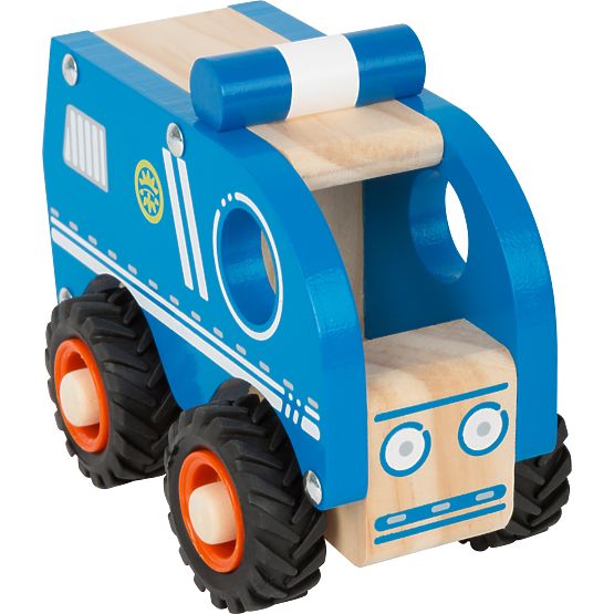 small foot Wooden Police Car