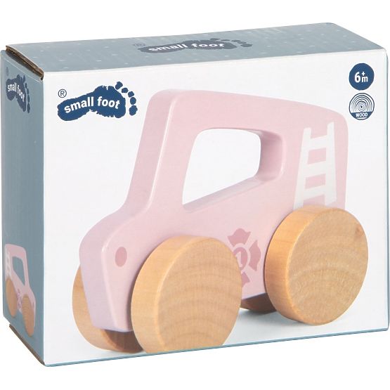 small foot Wooden Push Car Pink