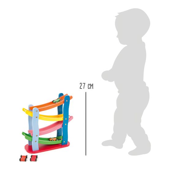 Small Foot Wooden racing track 4 cars