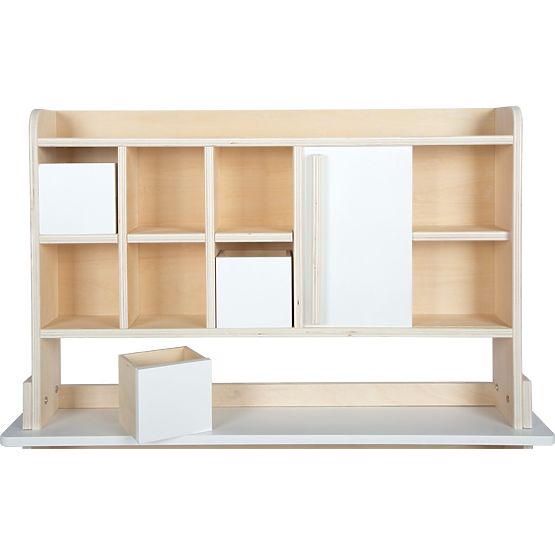 small foot Wooden Sales Stand White
