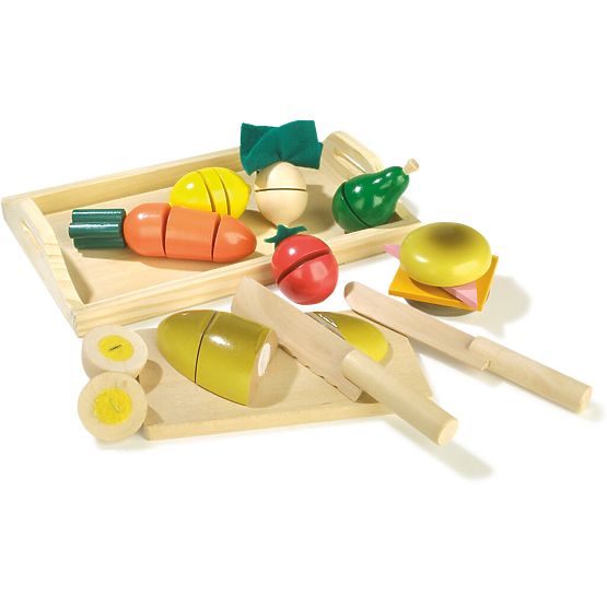 small foot Wooden Slicing Breakfast Foods - Damaged Packaging