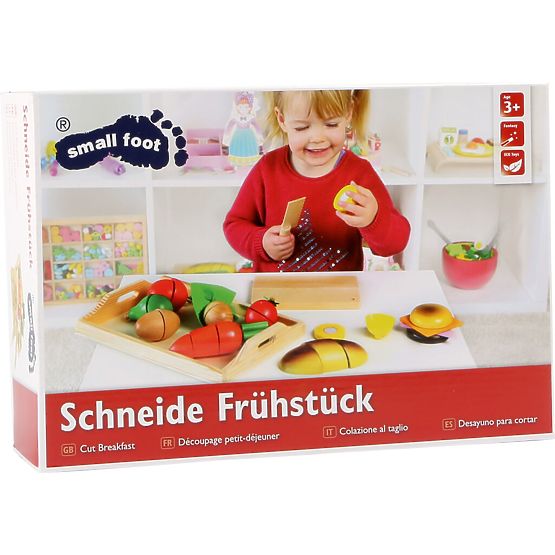 small foot Wooden Slicing Breakfast Foods - Damaged Packaging