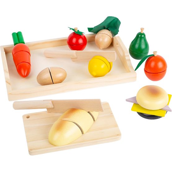 small foot Wooden Slicing Breakfast Foods - Damaged Packaging