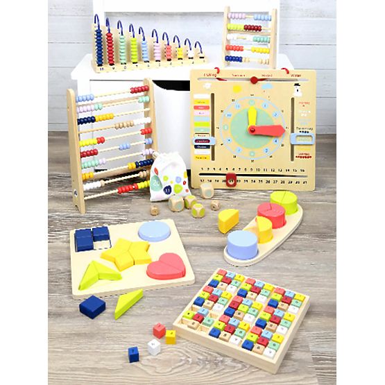 Small Foot Wooden sudoku colored cubes