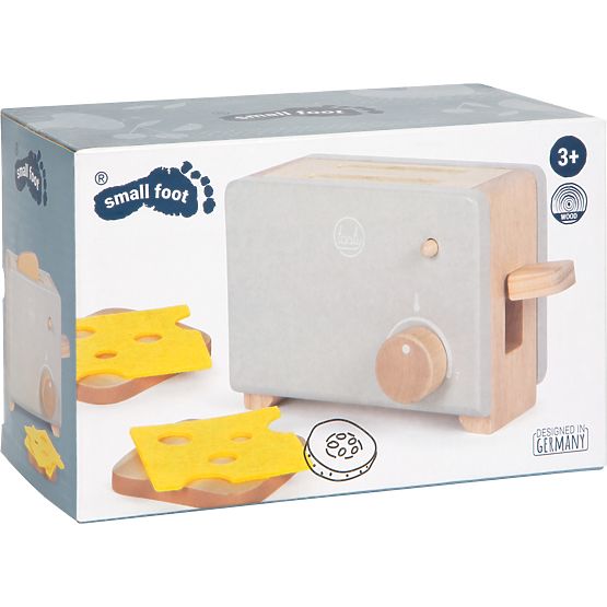 small foot Wooden Toaster Tasty Grey