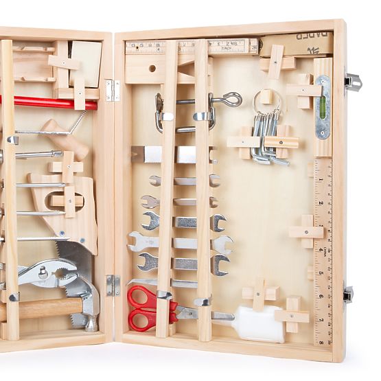 Small Foot Wooden Tool Case Deluxe