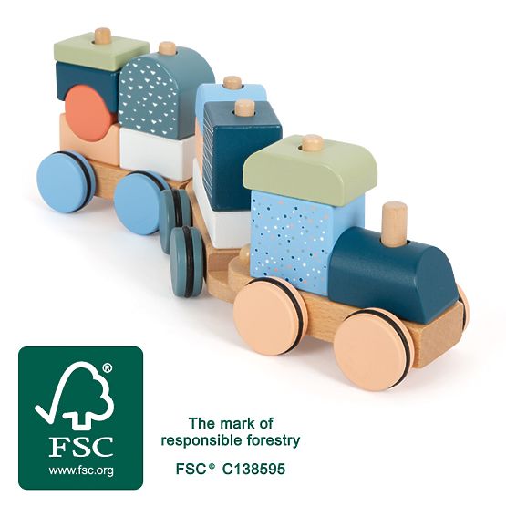small foot Wooden Train Arctic - damaged packaging
