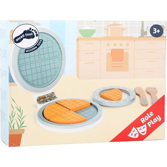 small foot Wooden Waffle Maker with Accessories