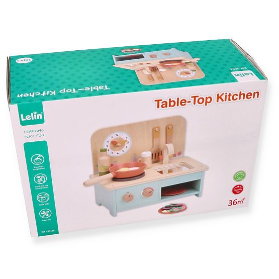 Small Wooden Kitchen with Accessories