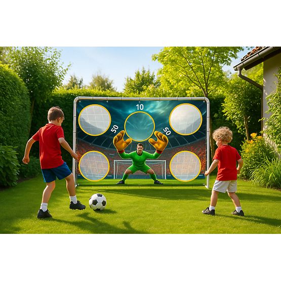 Soccer goal with training insert 180x122cm