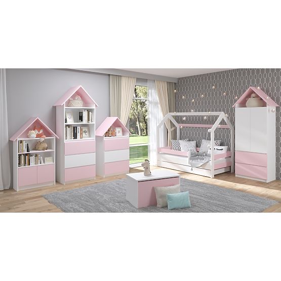 House-Shaped Bookshelf Sofie - Pink