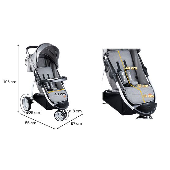 Sporty stroller LIONELO Liv