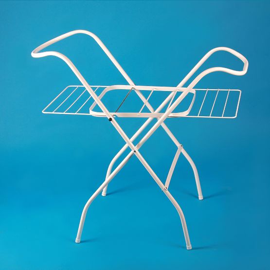 Stand under tray with dryer - white