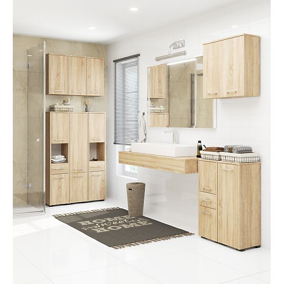 STANDING BATHROOM CABINET FIN S30 1D SONOMA OAK
