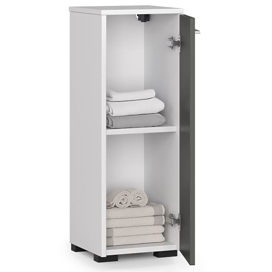 STANDING BATHROOM CABINET FIN S30 1D WHITE / GRAY