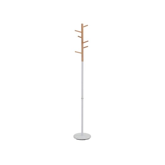 Standing coat hanger DIMOS white / beech