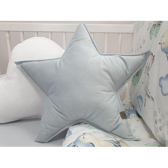 Star pillow - light grey