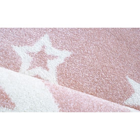 STARLIGHT Children's Rug - Pink/White
